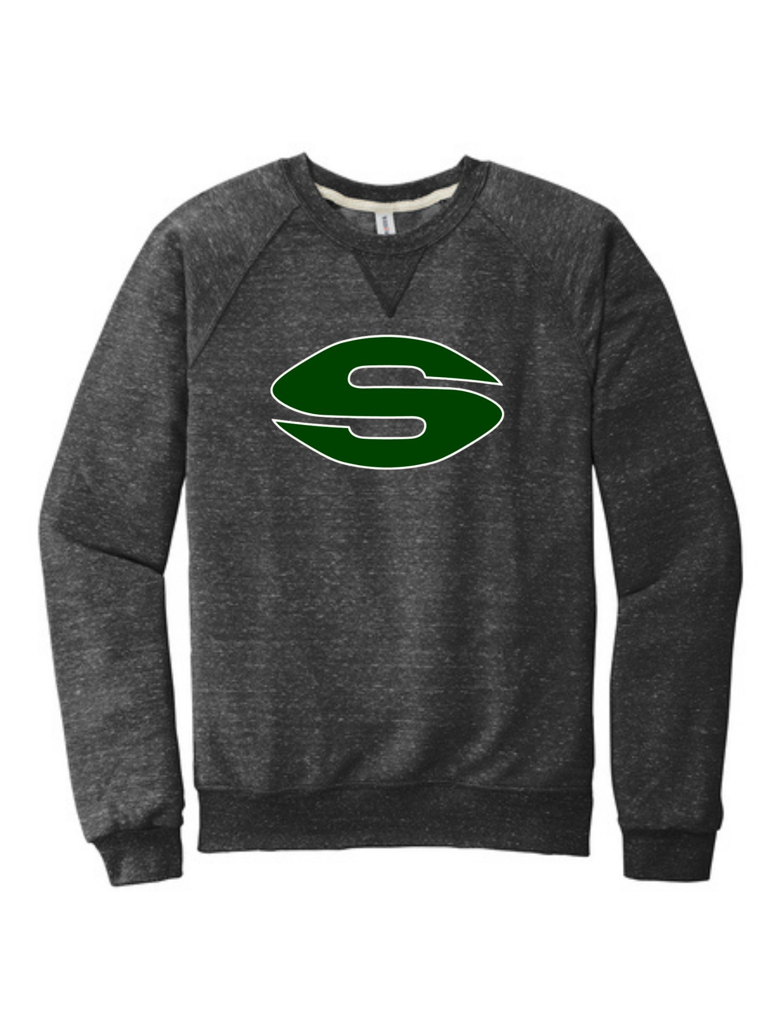 Scripps Snow Heather French Terry Raglan Crew