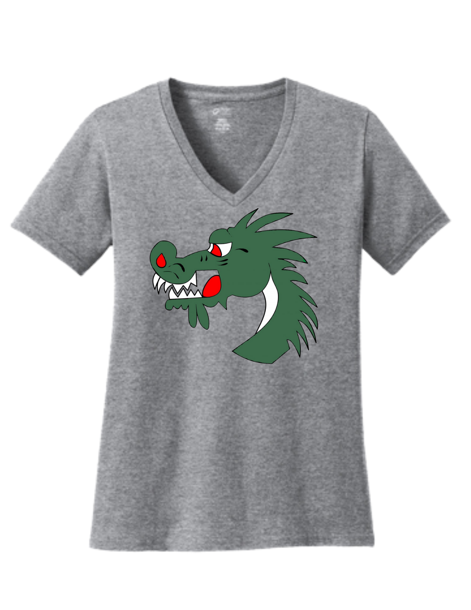 Dragons Women's Core Cotton V-Neck Tee