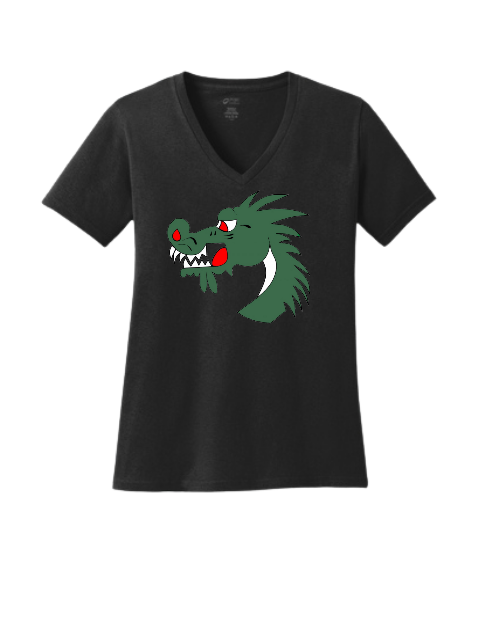 Dragons Women's Core Cotton V-Neck Tee