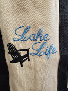 "Lake Life" Canvas Tote
