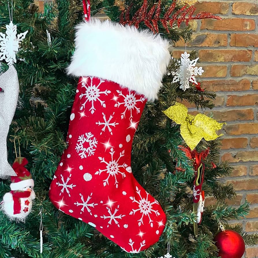 Plush Glitter Stocking