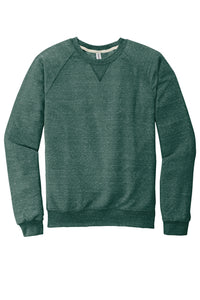 Snow Heather French Terry Raglan Crew