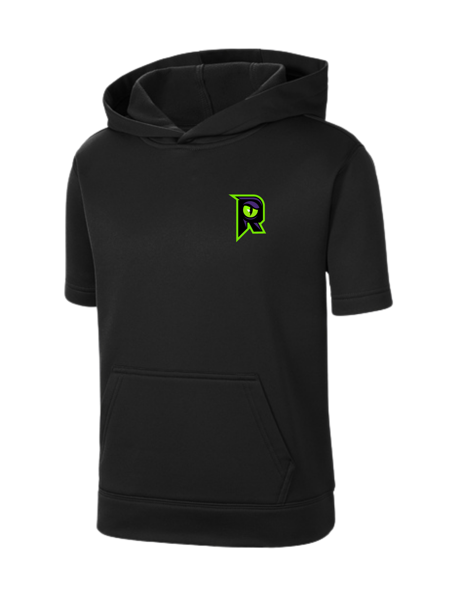 Raptors R - Youth Sport-Wick ® Fleece Short Sleeve Hooded Pullover