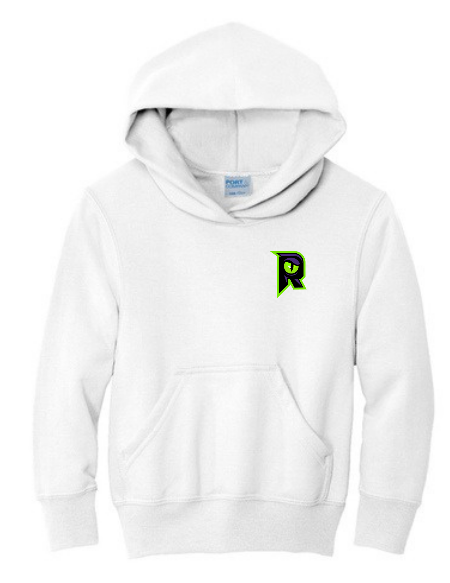 Raptors R - Youth Core Fleece Pullover Hooded Sweatshirt