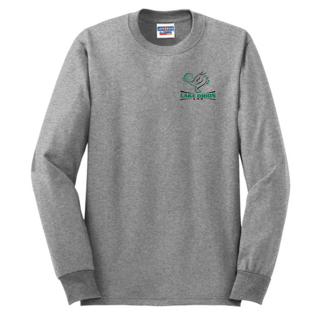 Lake Orion LAX Lacrosse 50/50 Cotton/Poly Long Sleeve T-Shirt