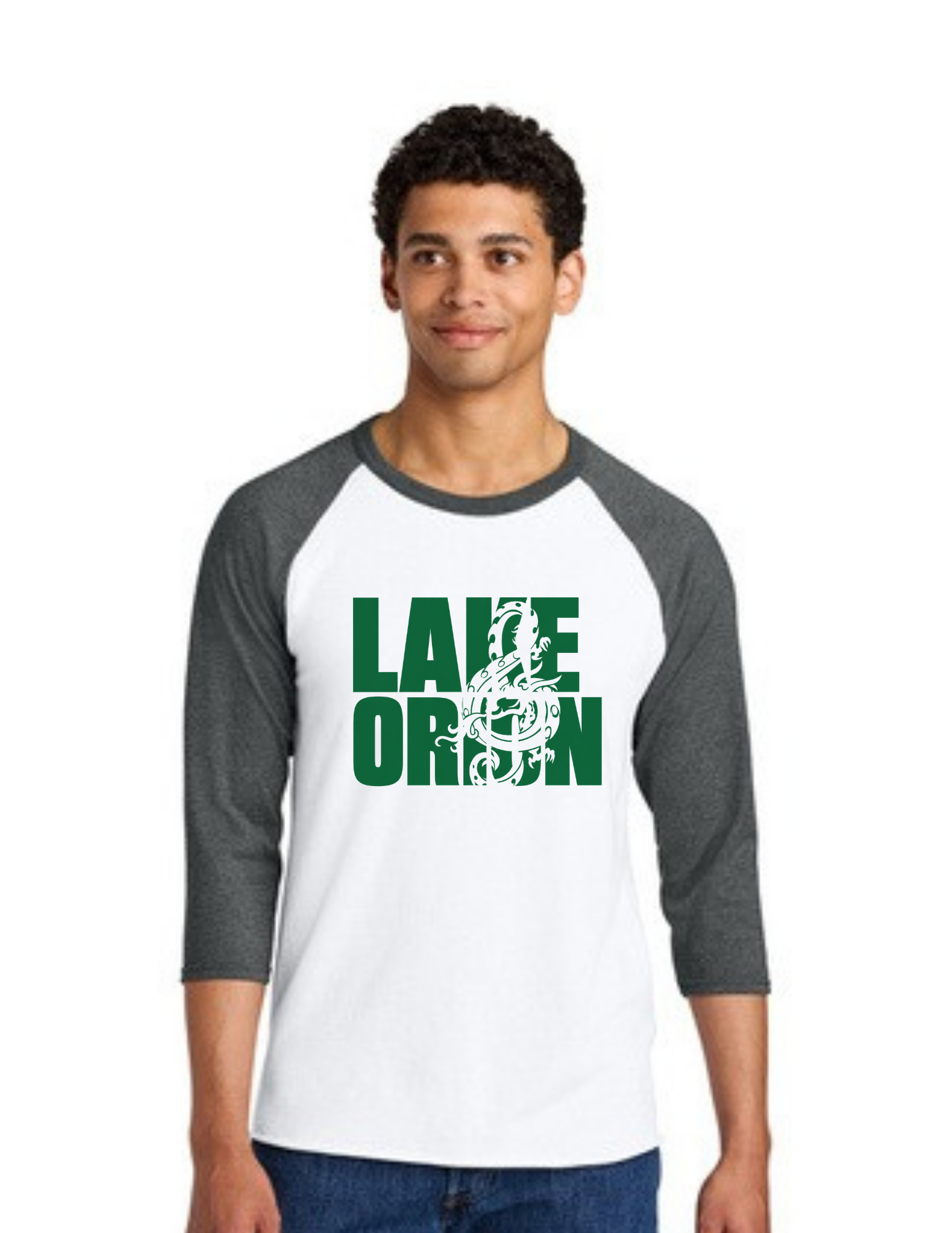 LO Shadow Clef Unisex Premium Blend Combed Ring Spun 3/4- Sleeve Raglan Tee