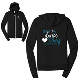 BDC Dancers Unisex Triblend Sponge Fleece Full-Zip Hoodie