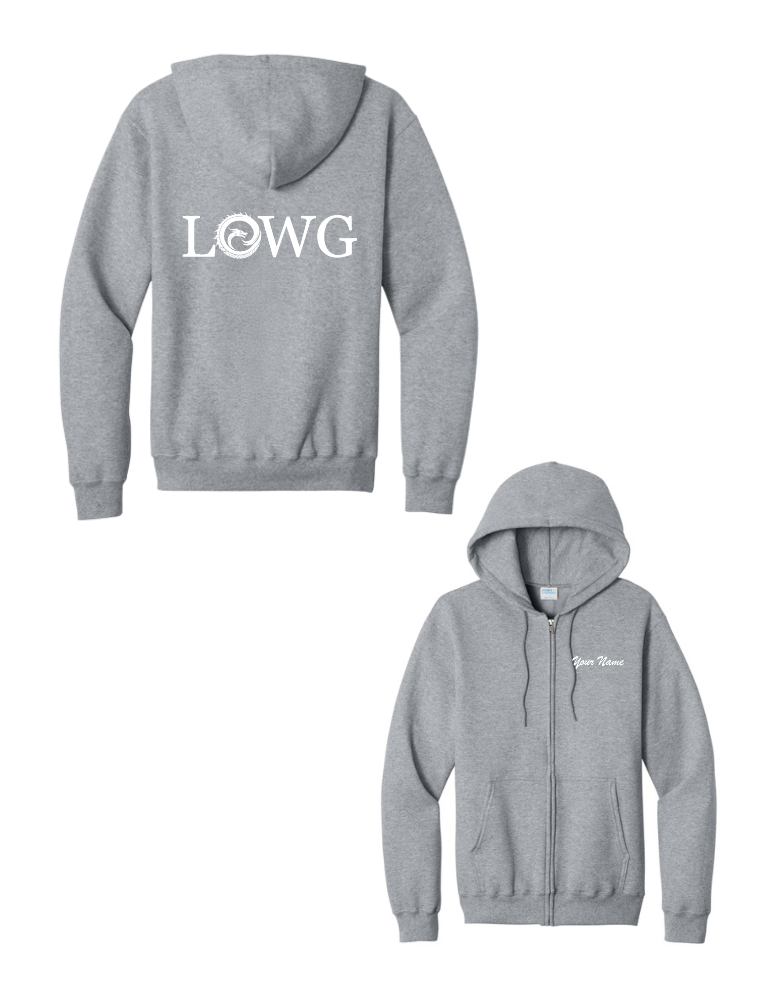 Lake Orion Winter Guard Core Fleece Full-Zip Hooded Sweatshirt