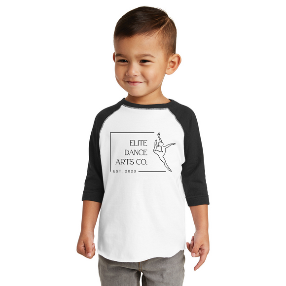 Elite Dance Toddler Baseball Fine Jersey Tee