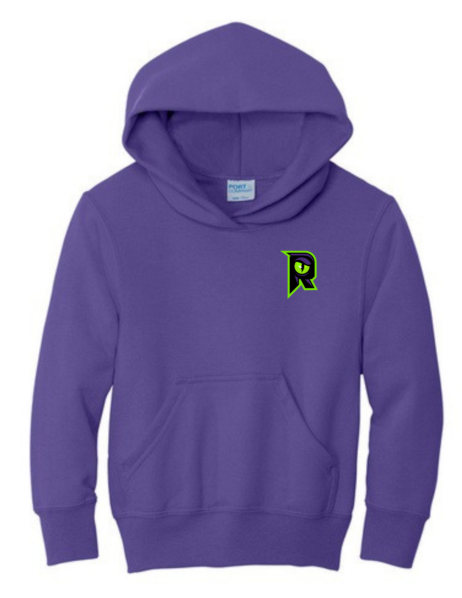 Raptors R - Youth Core Fleece Pullover Hooded Sweatshirt