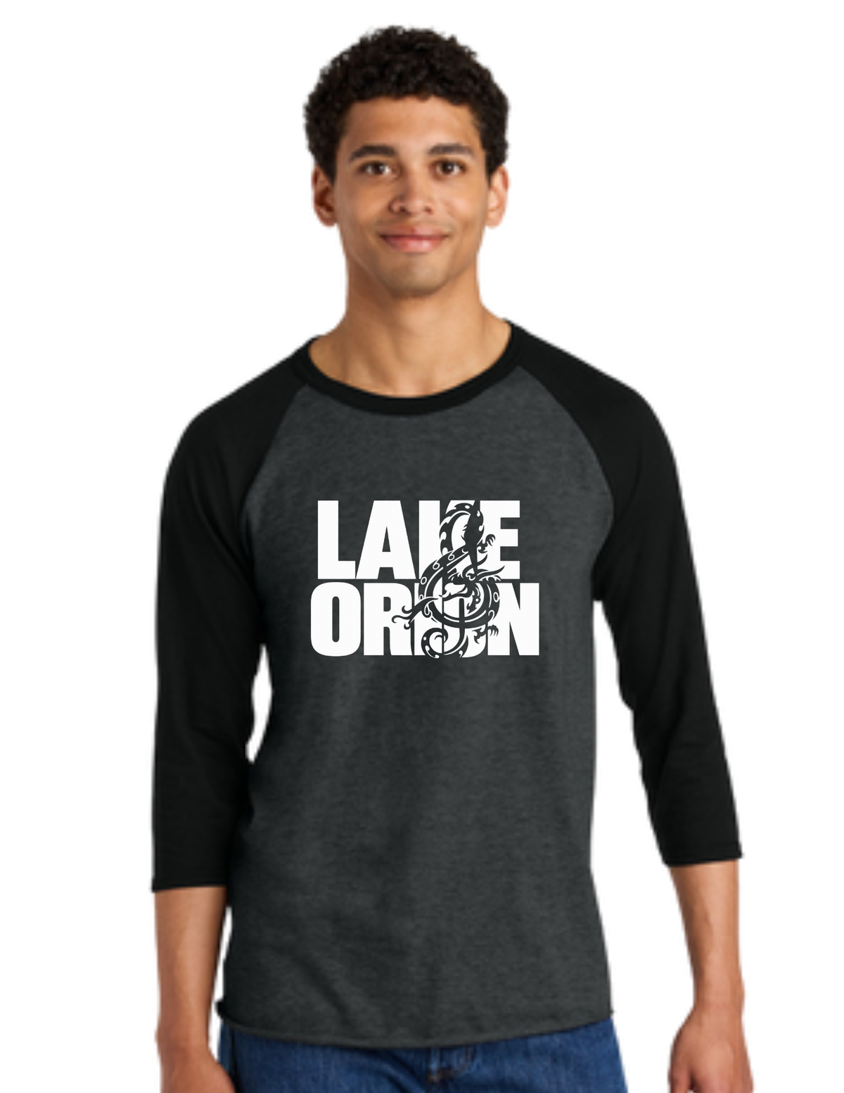 LO Shadow Clef Unisex Premium Blend Combed Ring Spun 3/4- Sleeve Raglan Tee