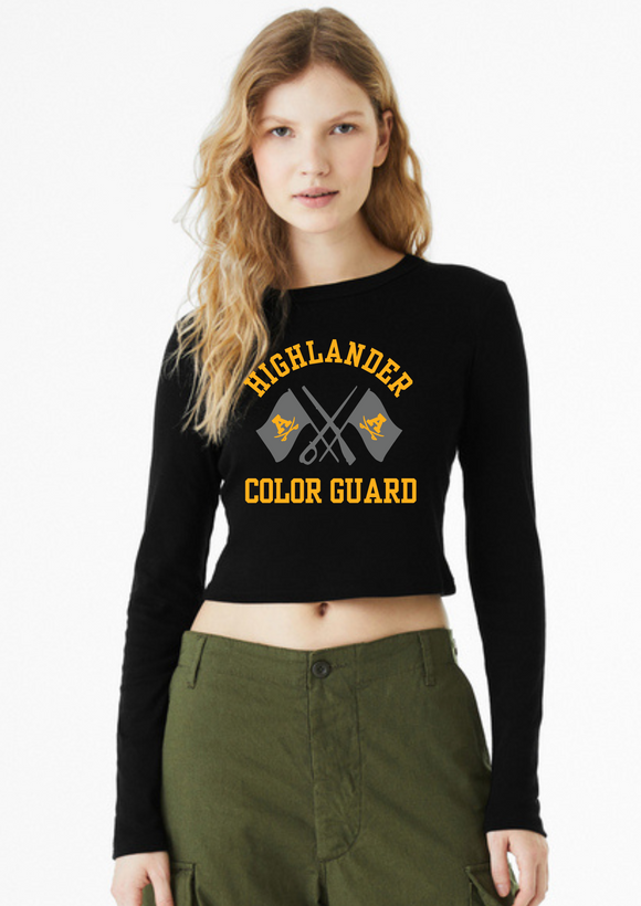 Adams Color Guard BELLA+CANVAS® Women's Micro Rib Long Sleeve Baby Tee