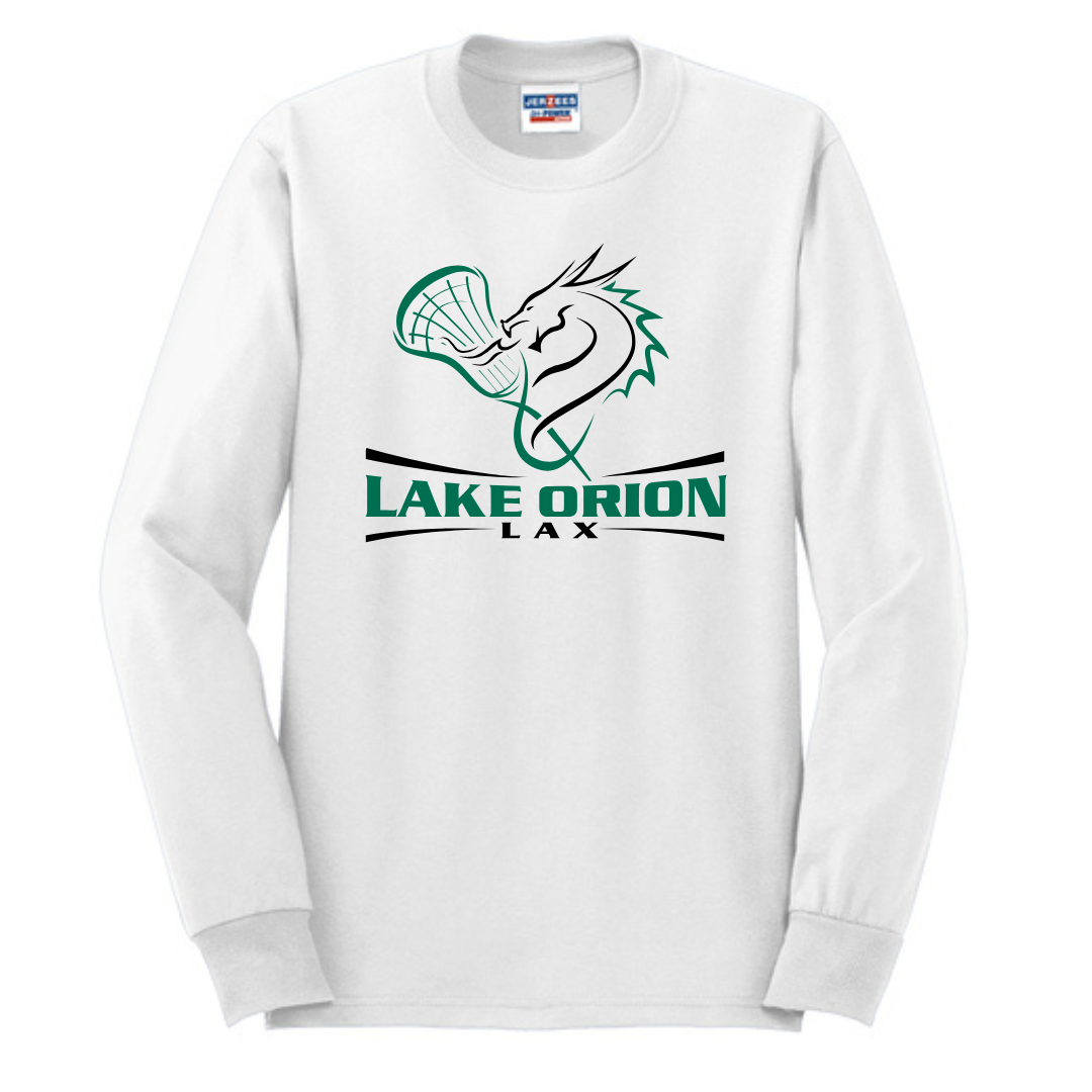 Lake Orion LAX Lacrosse 50/50 Cotton/Poly Long Sleeve T-Shirt