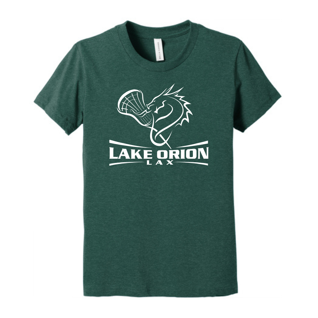 Lake Orion LAX Lacrosse BELLA+CANVAS® Youth Heather CVC Tee