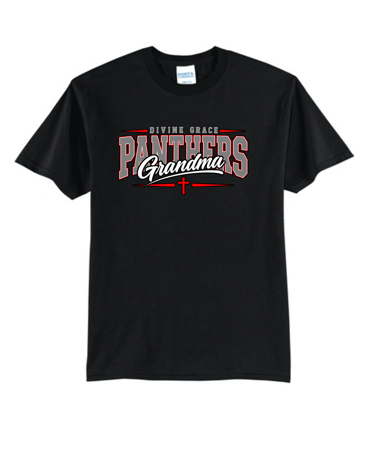Divine Grace Panthers Grandma Core Blend Tee