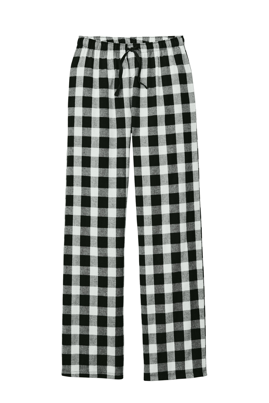LO Dance Women's Flannel Pajama Pants - Black/White Buffalo Check