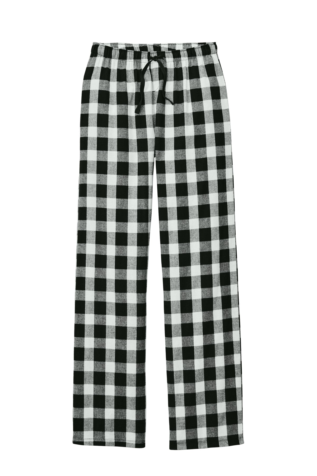 LO Dance Women's Flannel Pajama Pants - Black/White Buffalo Check