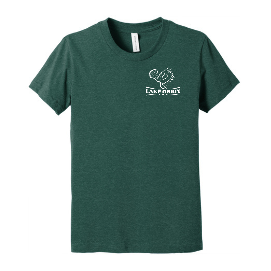 Lake Orion LAX Lacrosse BELLA+CANVAS® Youth Heather CVC Tee