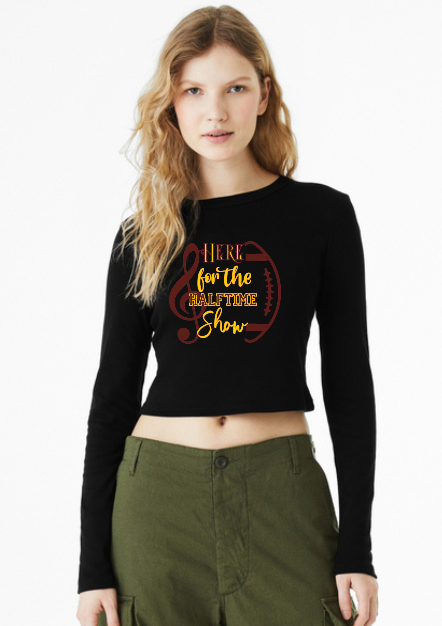 Adams Haltime Show BELLA+CANVAS® Women's Micro Rib Long Sleeve Baby Tee