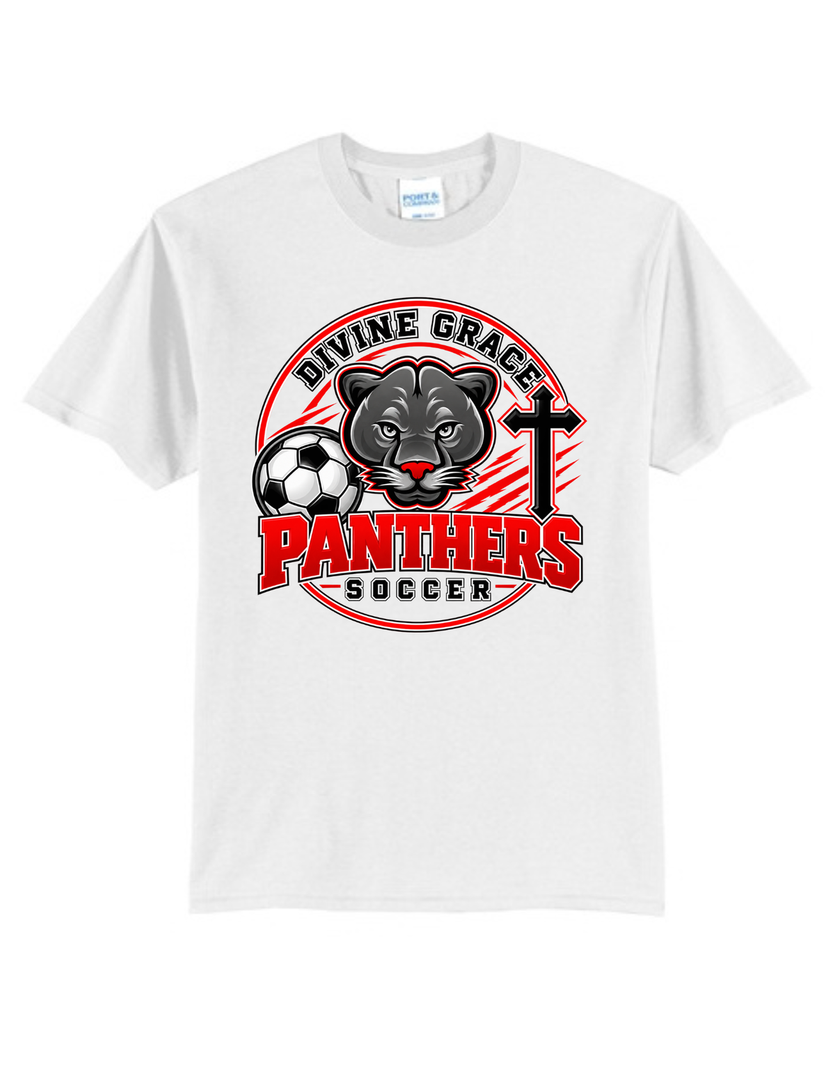 Divine Grace Panthers Soccer Core Blend Tee