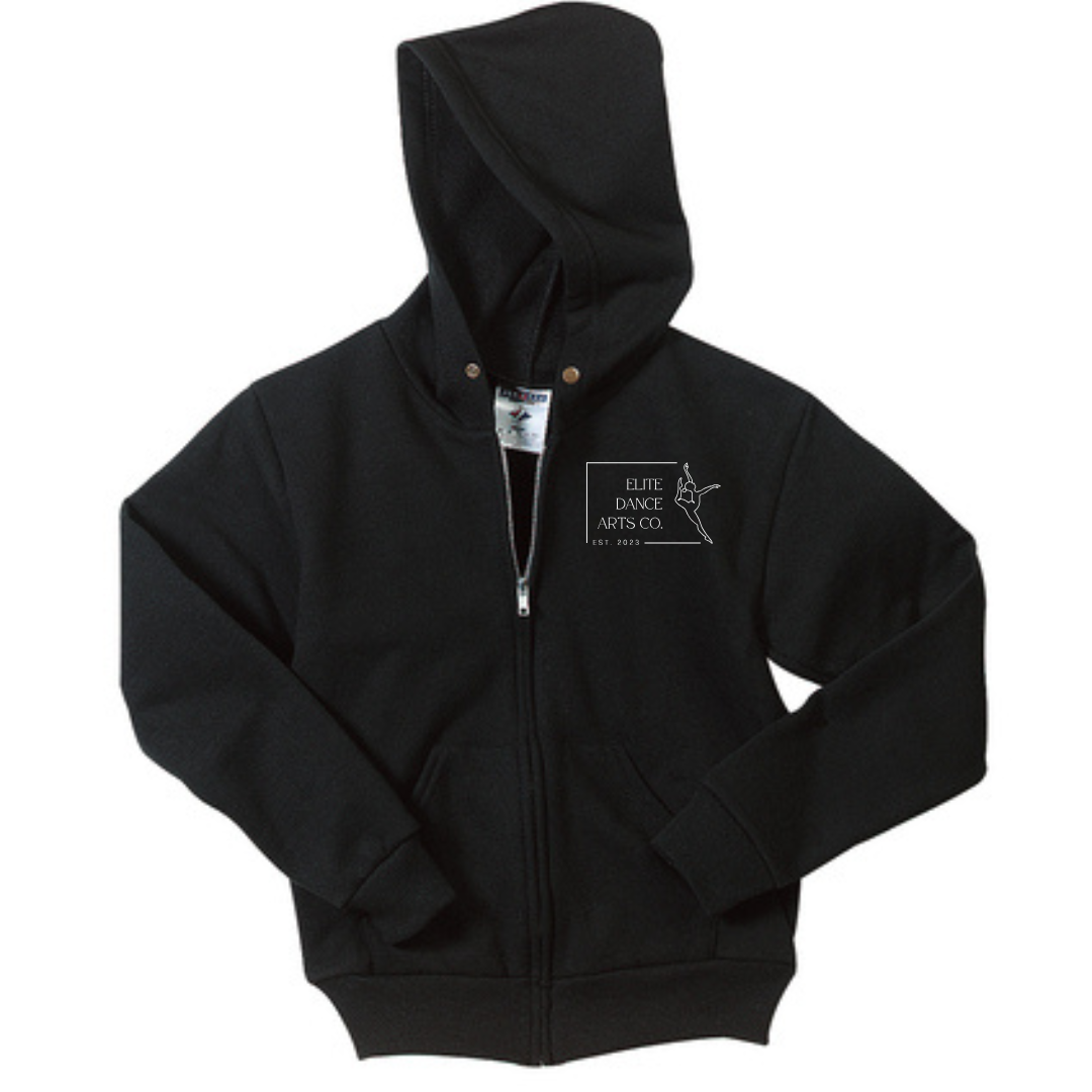 Elite Dance Youth NuBlend® Full-Zip Hooded Sweatshirt Nationals 2025