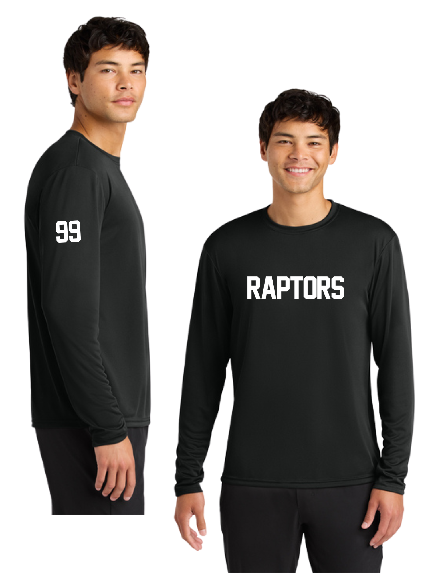 Raptors Cooling Performance Long Sleeve Tee