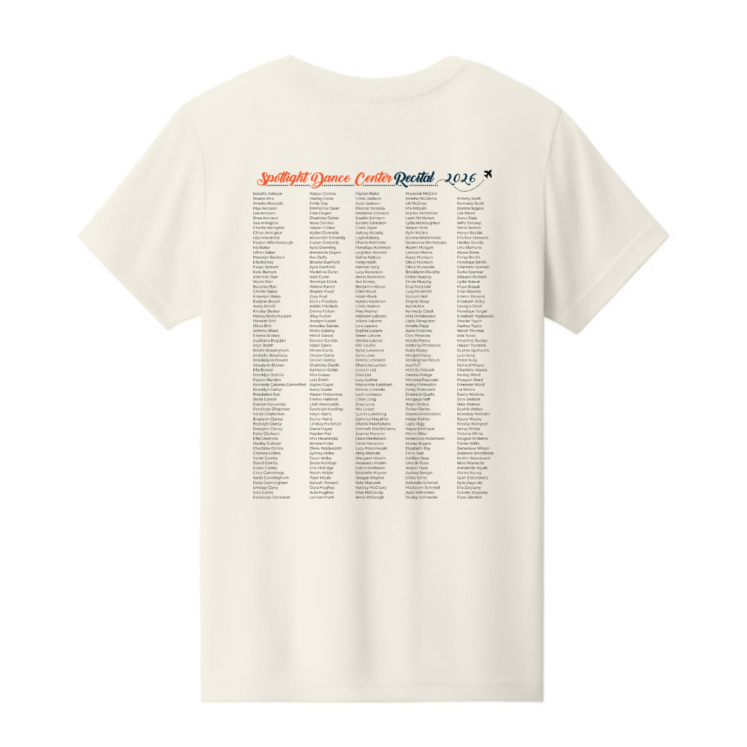 Spotlight Recital 2026 Unisex Heather CVC Short Sleeve Tee