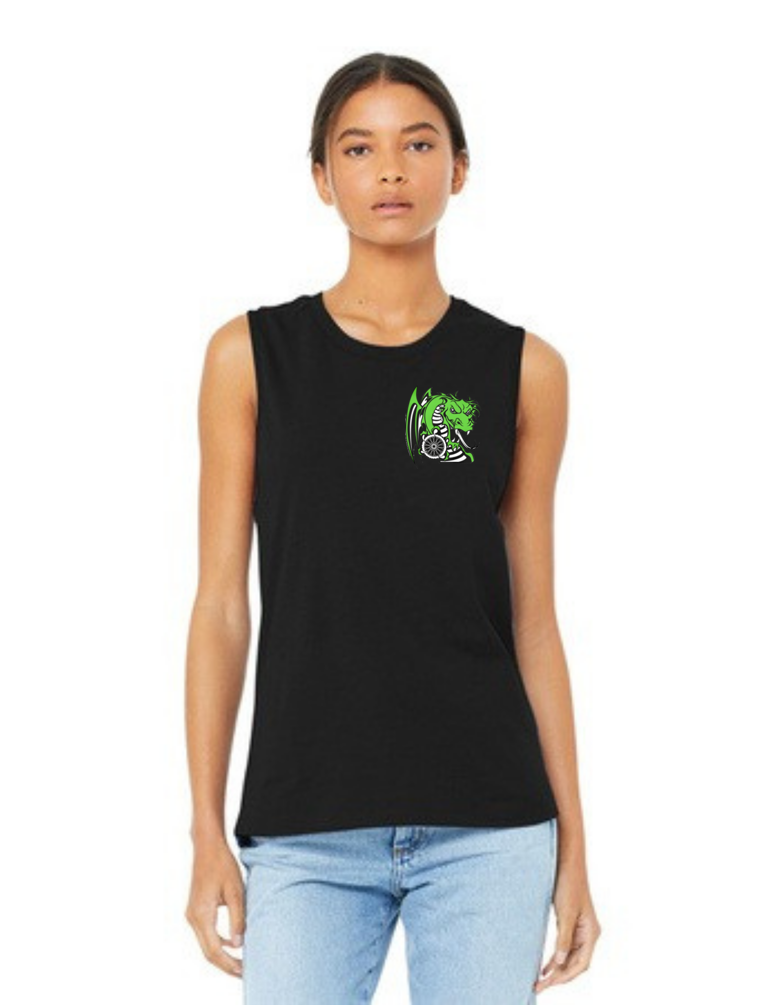Lake Orion Cycling Dragon BELLA+CANVAS® Women’s Jersey Muscle Tank