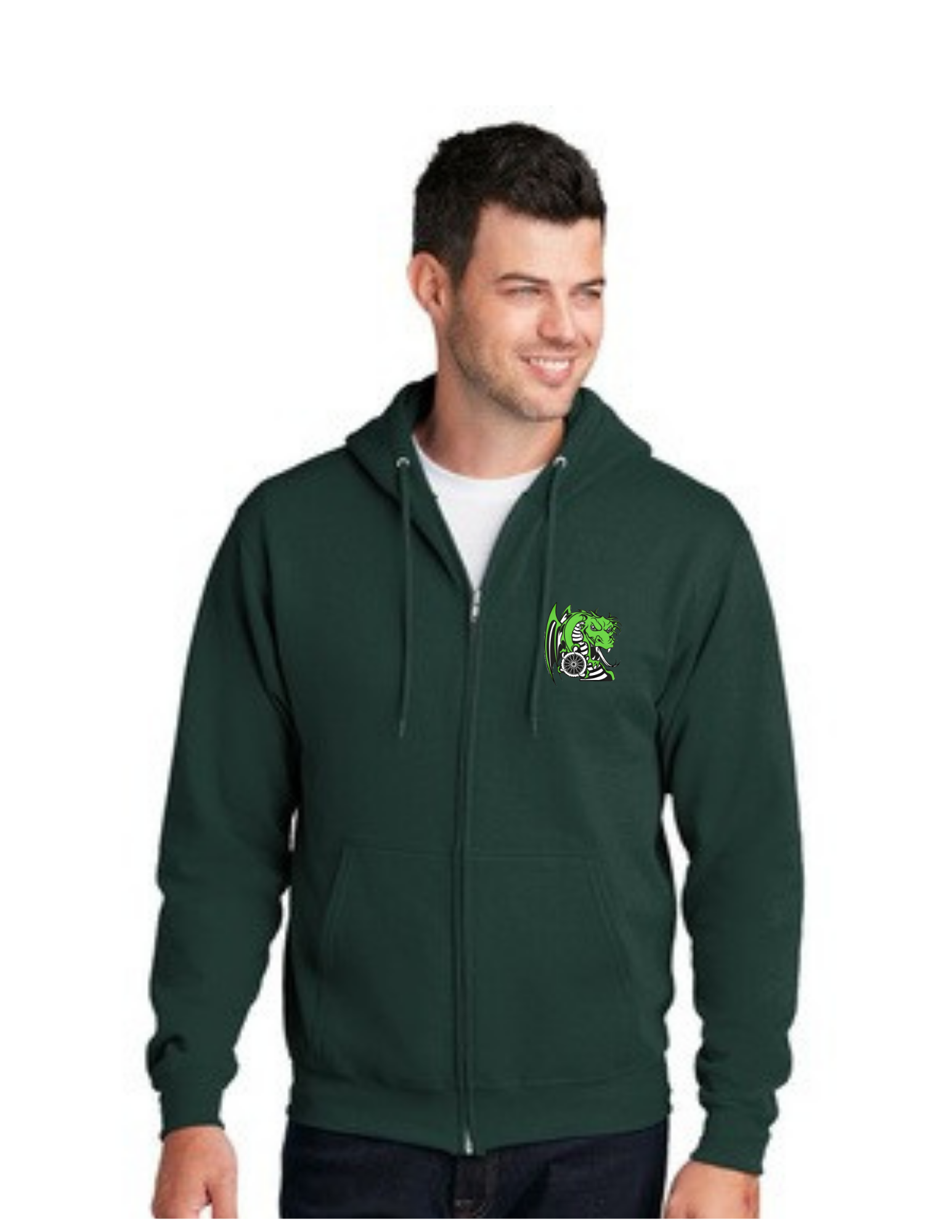 Lake Orion Cycling Core Fleece Full-Zip Hooded Sweatshirt