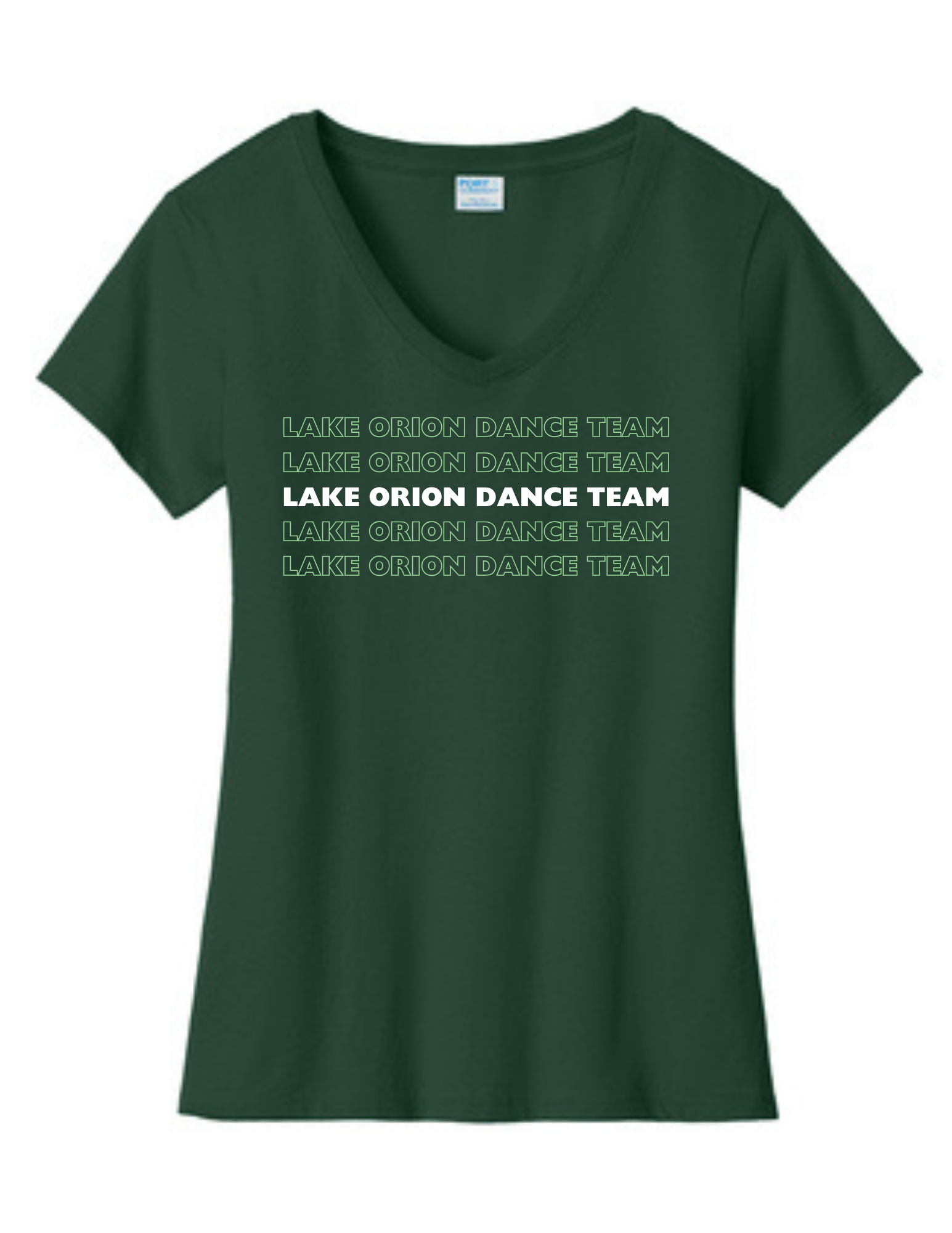 Ladies Short Seeve Fan Favorite V-Neck T