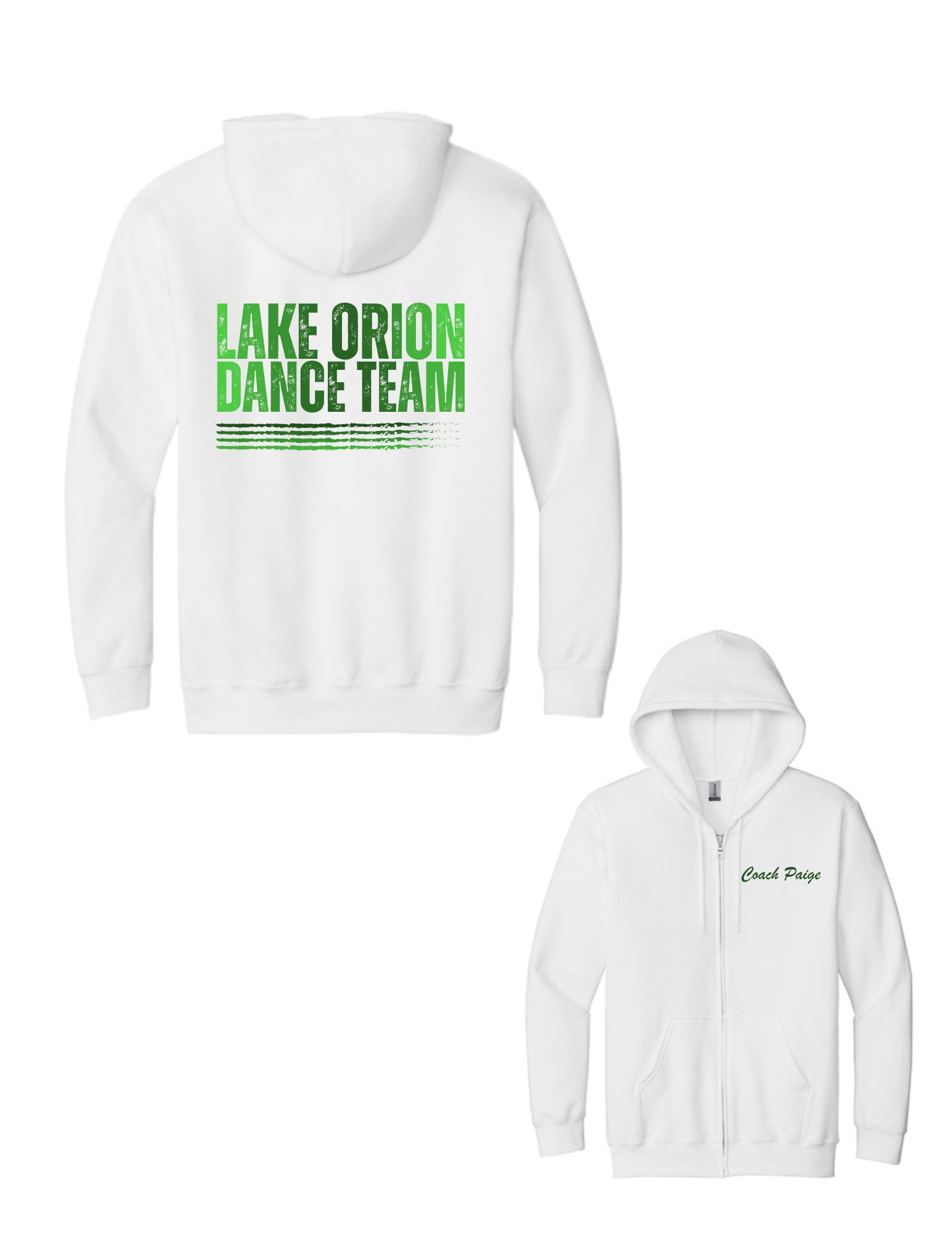 Ombre LO Dance Heavy Blend Full Zip Hooded Sweatshirt