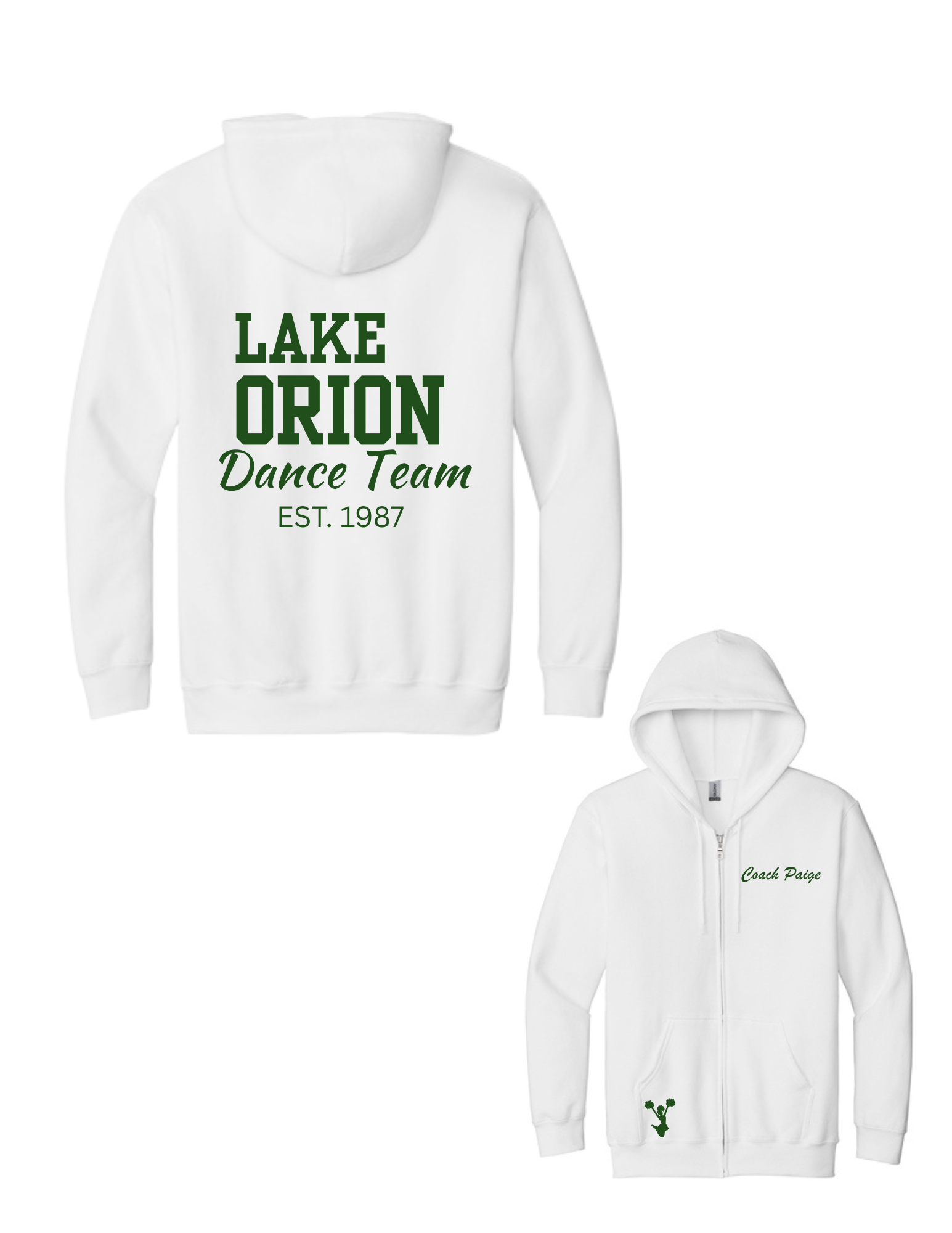 EST 1987 Dance Heavy Blend Full Zip Hooded Sweatshirt