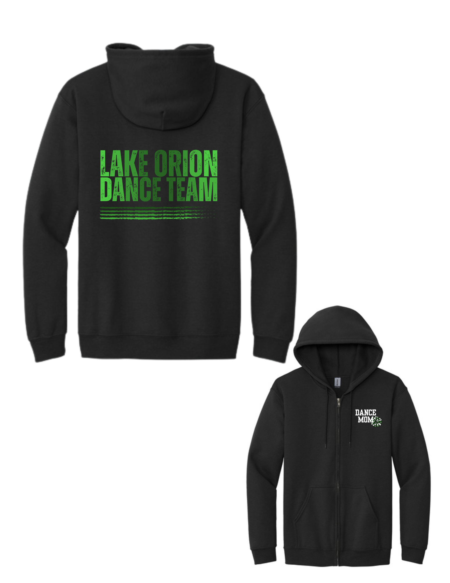 Ombre LO Dance Heavy Blend Full Zip Hooded Sweatshirt