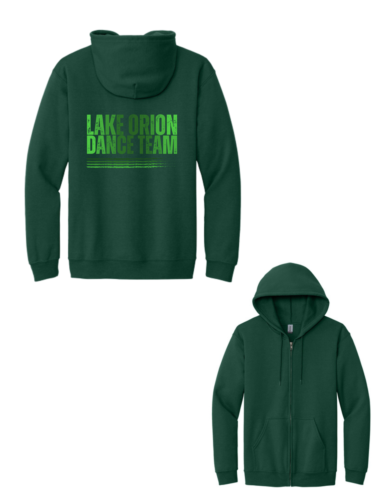 Ombre LO Dance Heavy Blend Full Zip Hooded Sweatshirt