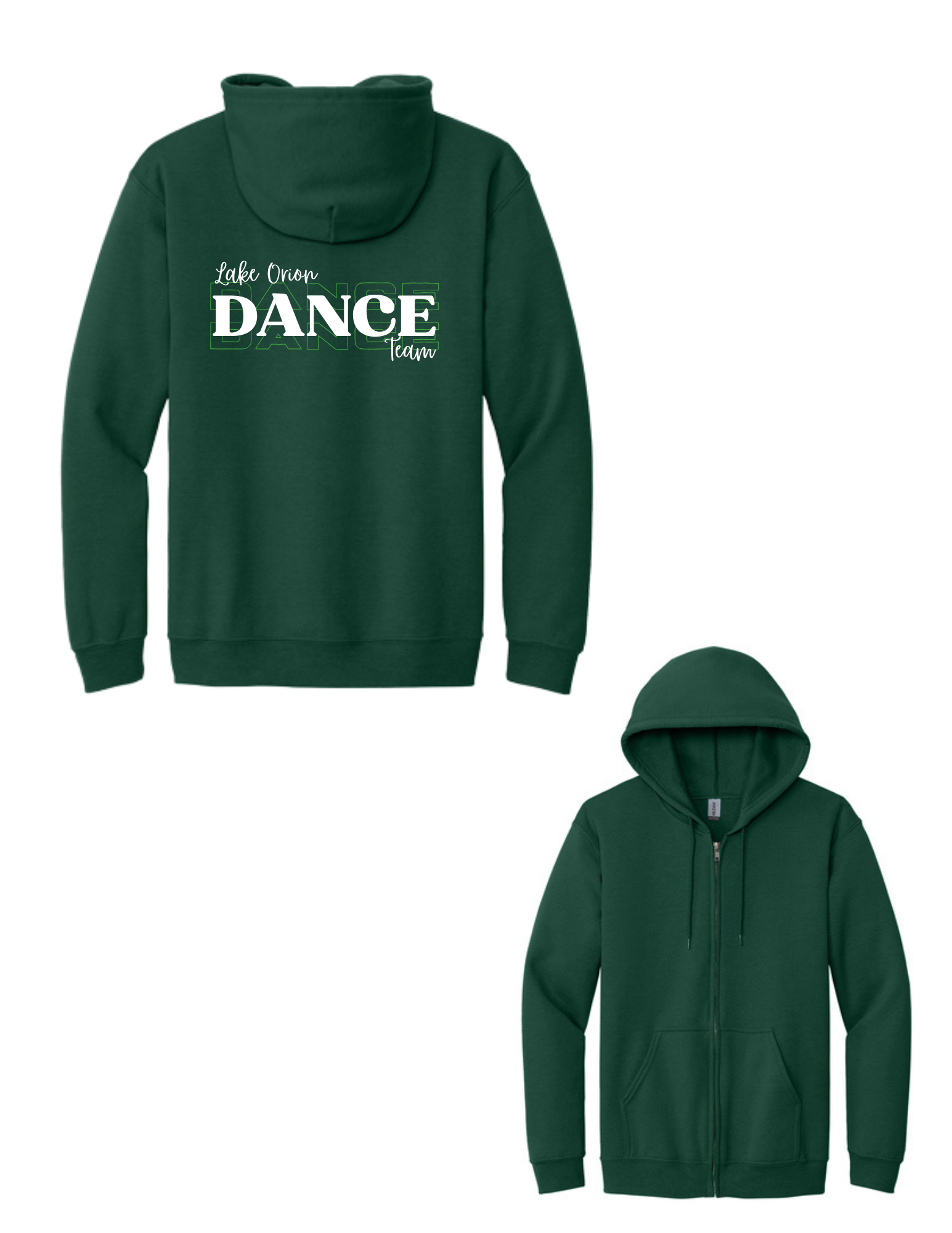Shadowed Dance Heavy Blend Full Zip Hooded Sweatshirt