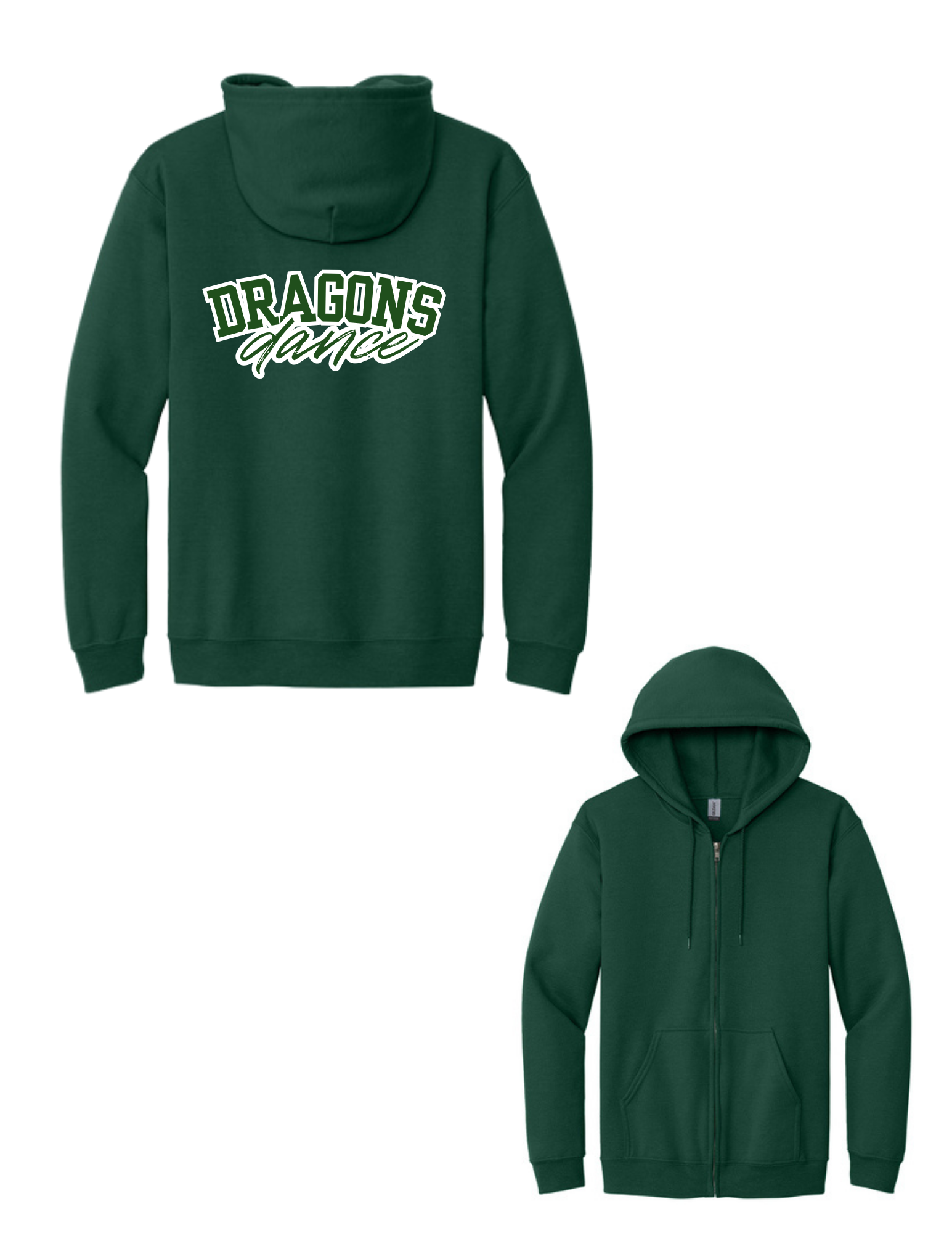 Dragons Dance Heavy Blend Full Zip Hooded Sweatshirt
