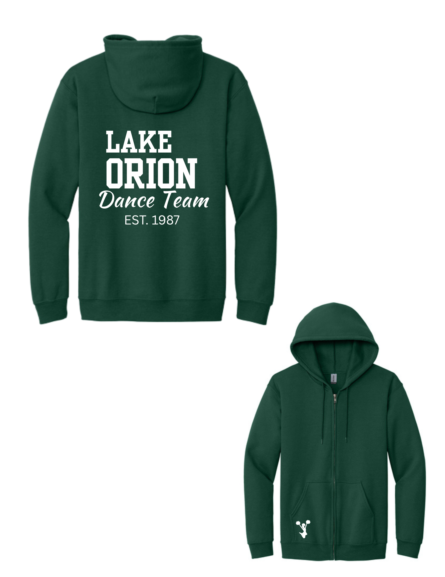 EST 1987 Dance Heavy Blend Full Zip Hooded Sweatshirt