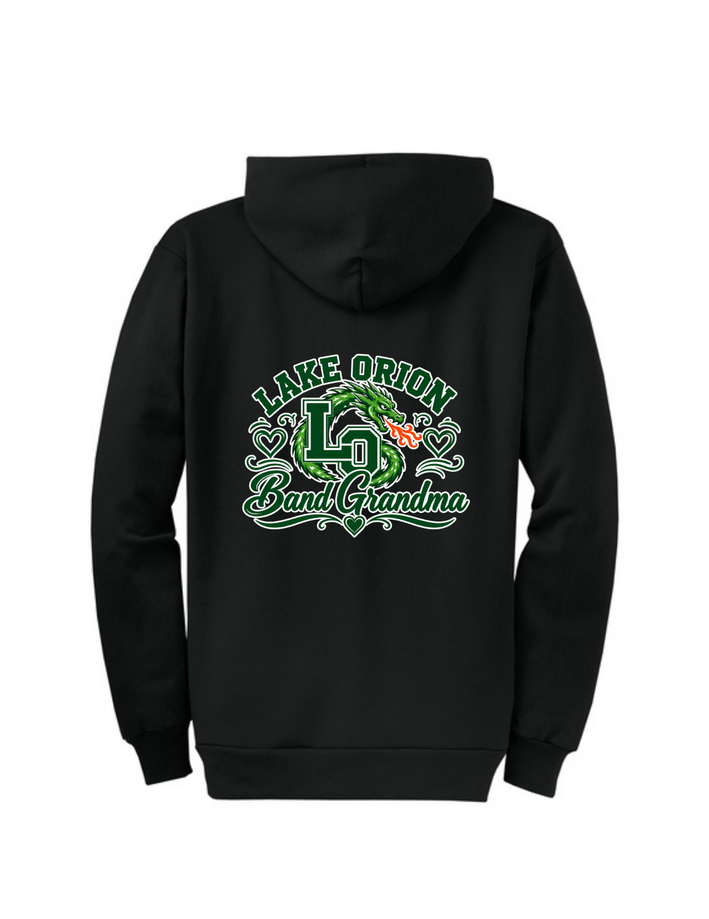 LO Band Grandma Core Fleece Full-Zip Hooded Sweatshirt