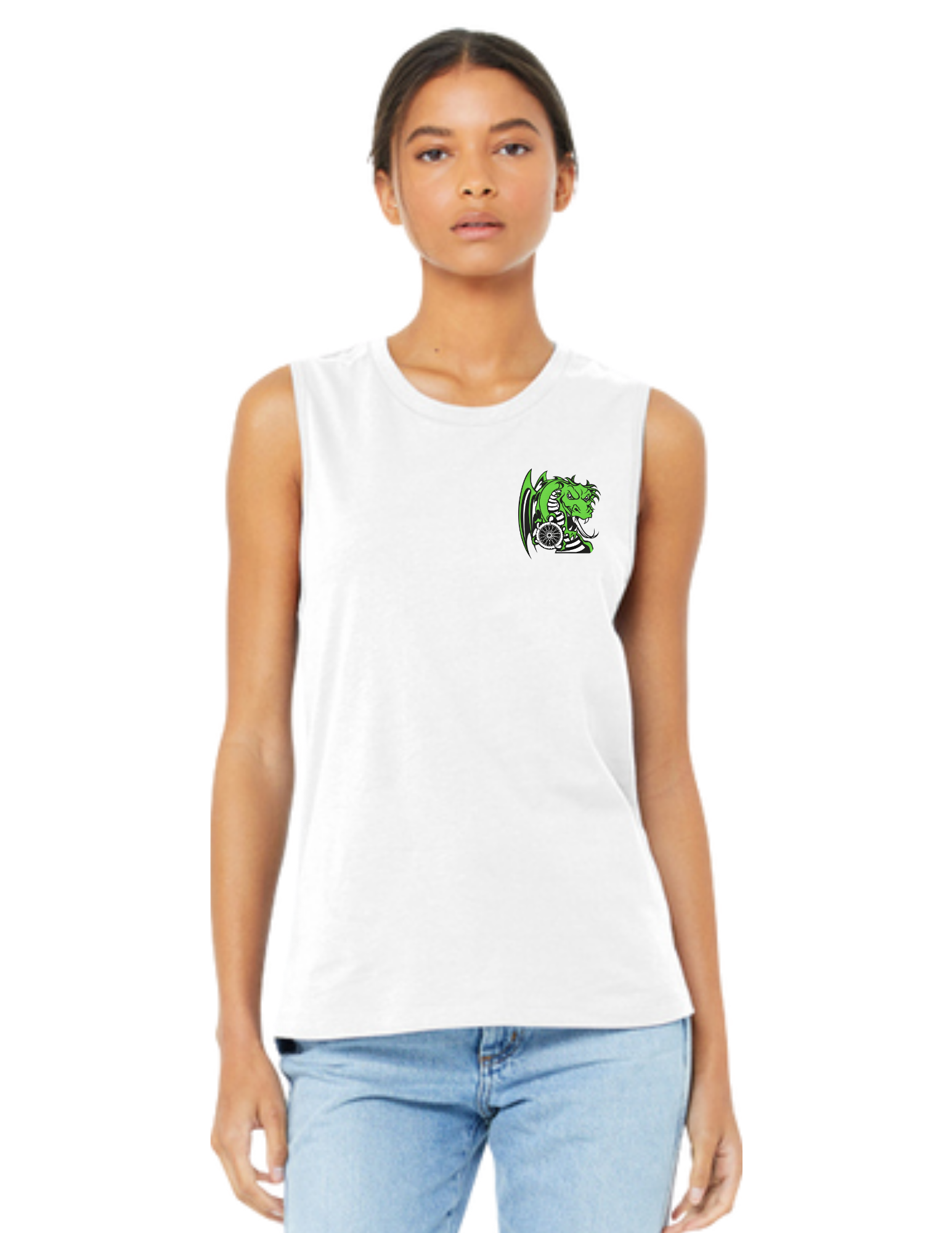 Lake Orion Cycling Dragon BELLA+CANVAS® Women’s Jersey Muscle Tank