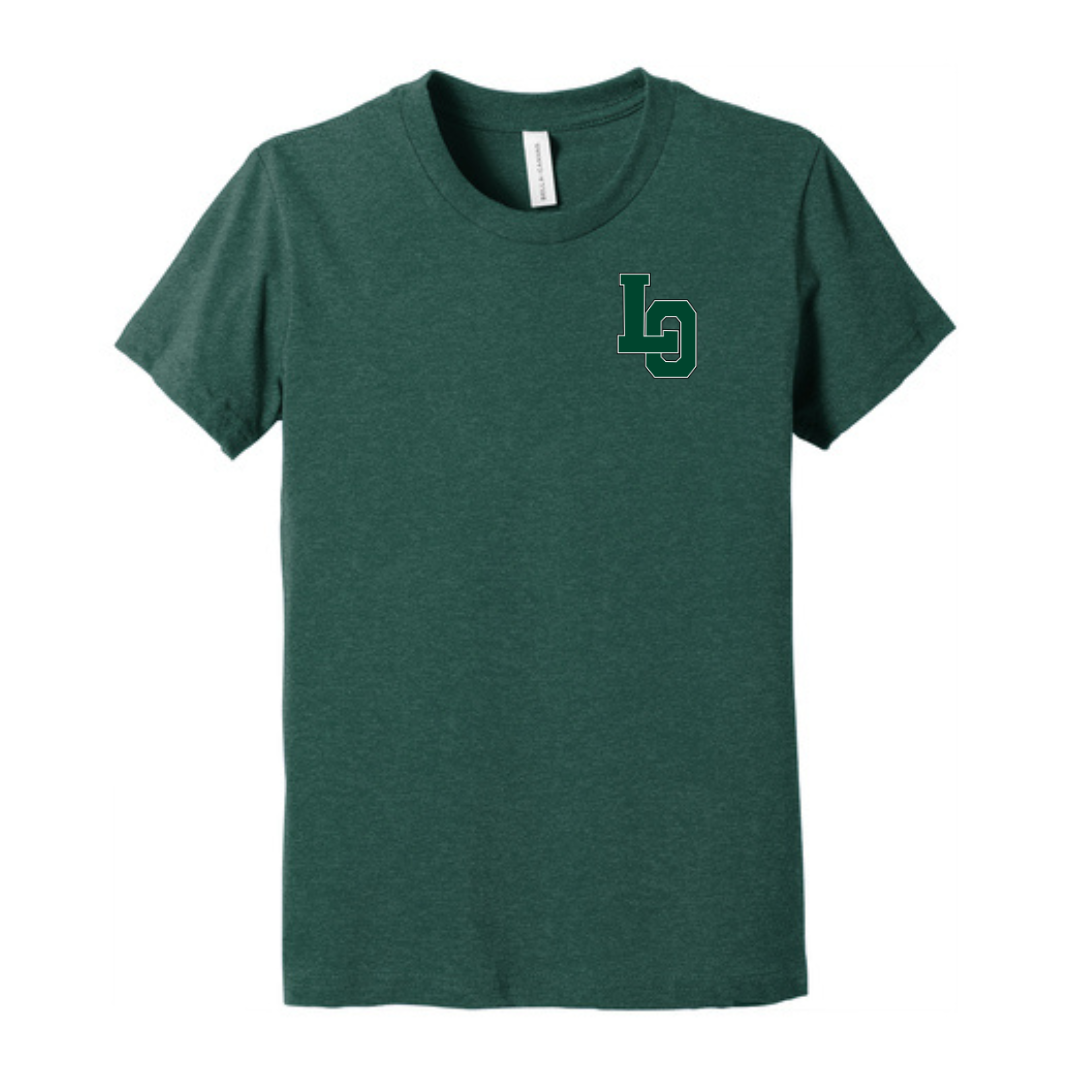 LO BELLA+CANVAS® Youth Heather CVC Tee - Lacrosse
