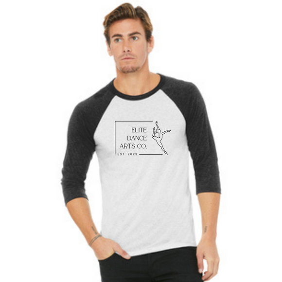 Elite Dance Unisex 3/4-Sleeve Baseball Tee