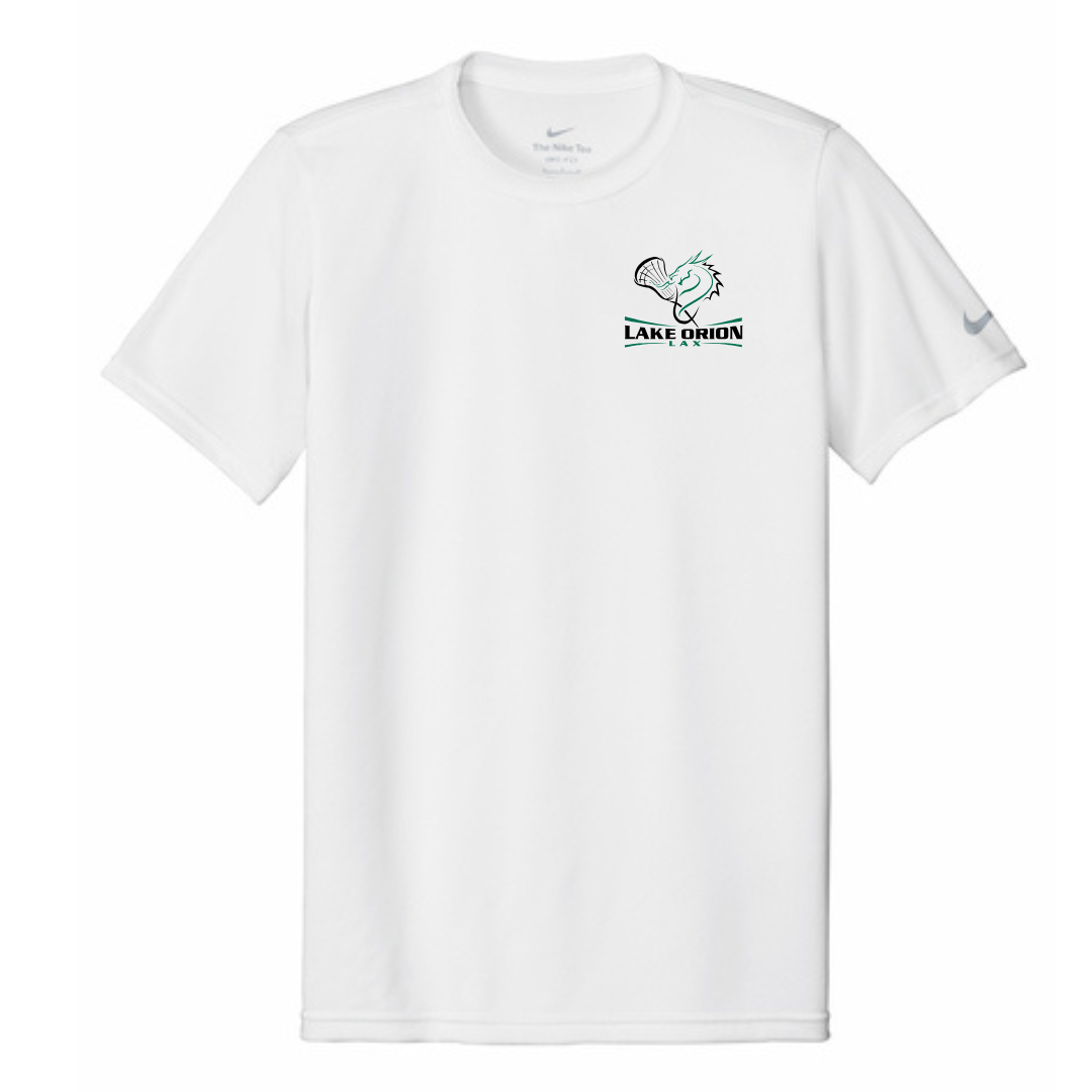 Lake Orion LAX Lacrosse Nike Swoosh Sleeve rLegend Tee