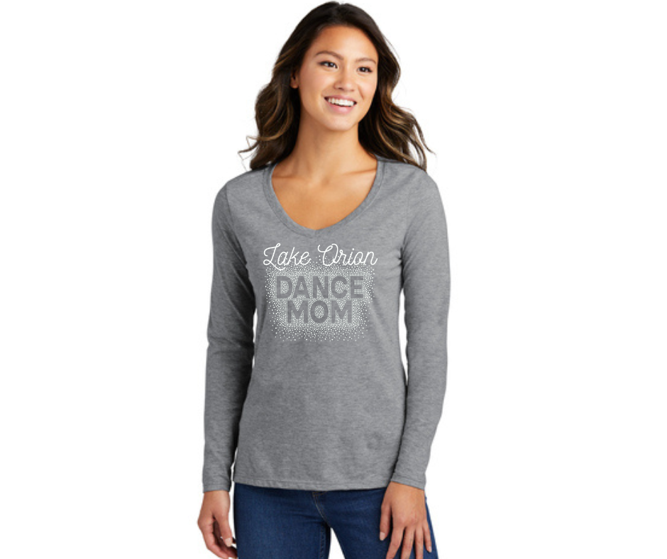 Dance Mom Ladies Long Sleeve Fan Favorite V-Neck T