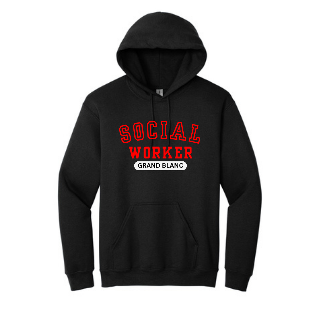 Grand Blanc Social Worker Heavy Blend Hooded Sweatshirt