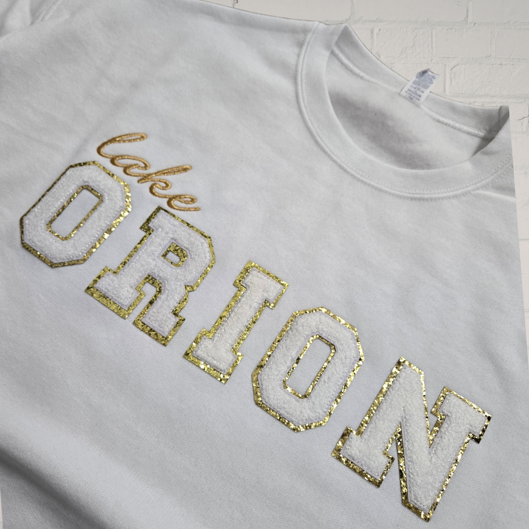 Lake Orion Chenille Patch NuBlend® Crewneck Sweatshirt