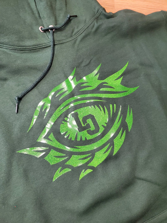 Glitter Dragon Eye NuBlend® Pullover Hooded Sweatshirt