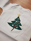 Christmas Infant Long Sleeve Baby Rib Bodysuit