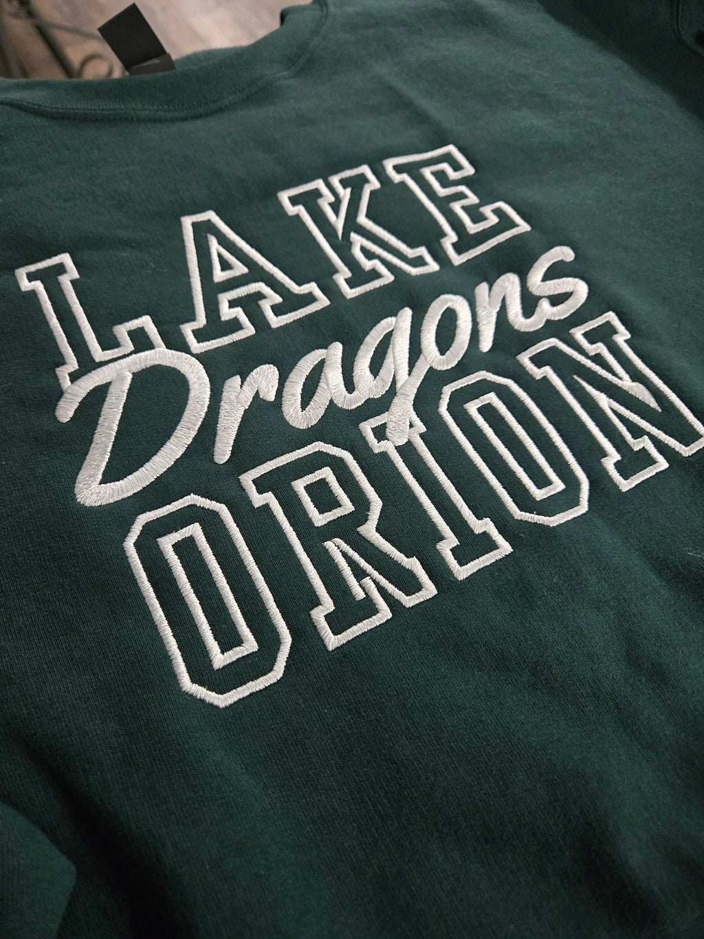 Lake Orion Dragons Varsity Script Core Fleece Crewneck