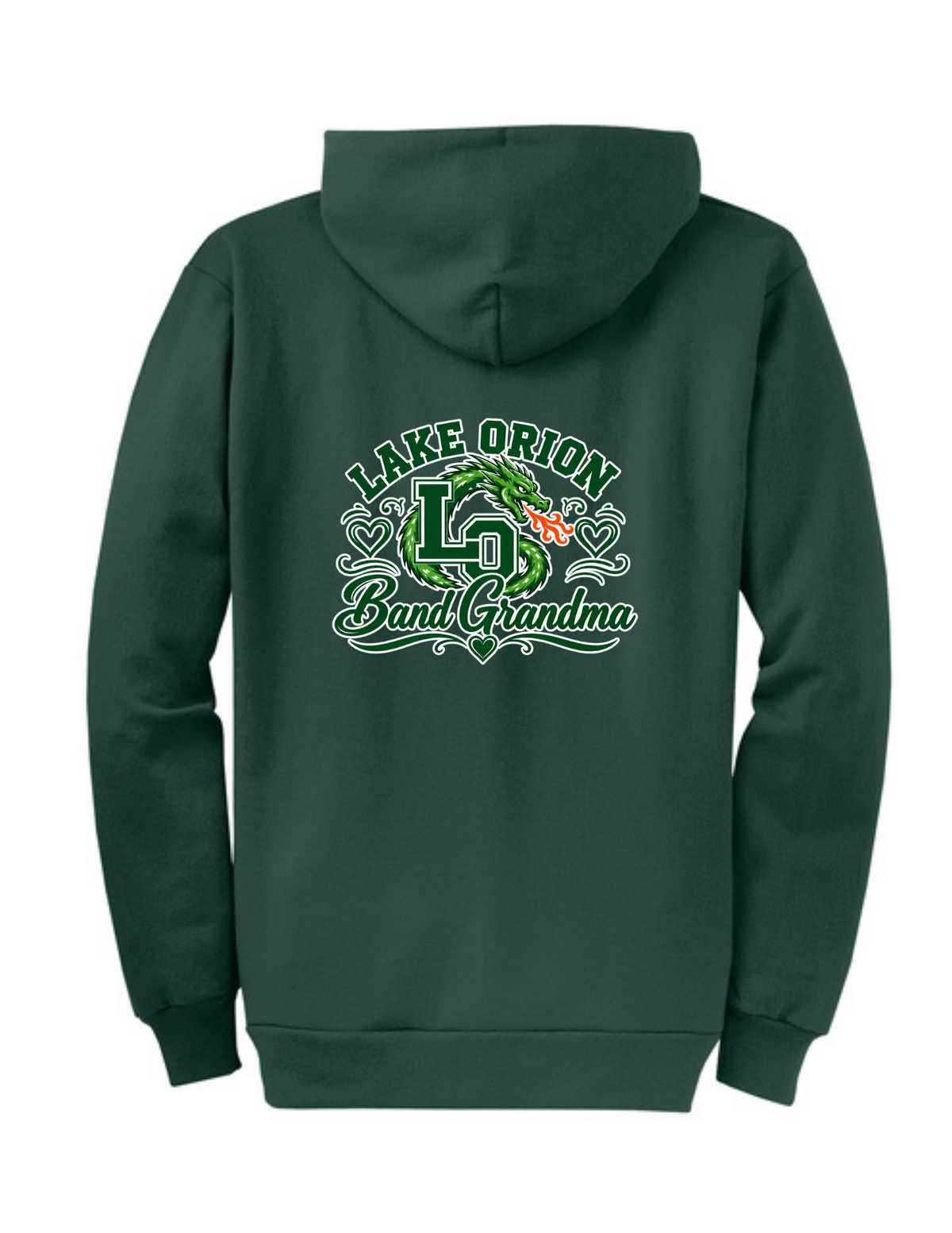 LO Band Grandma Core Fleece Full-Zip Hooded Sweatshirt