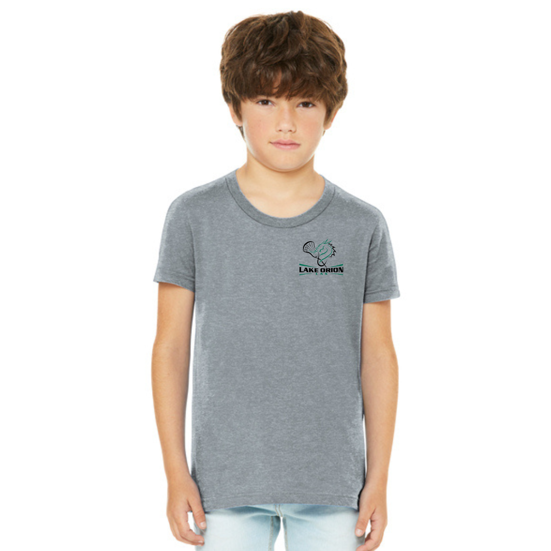 Lake Orion LAX Lacrosse BELLA+CANVAS® Youth Heather CVC Tee
